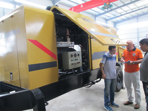 外商考察混凝土泵，成功訂購(gòu)！